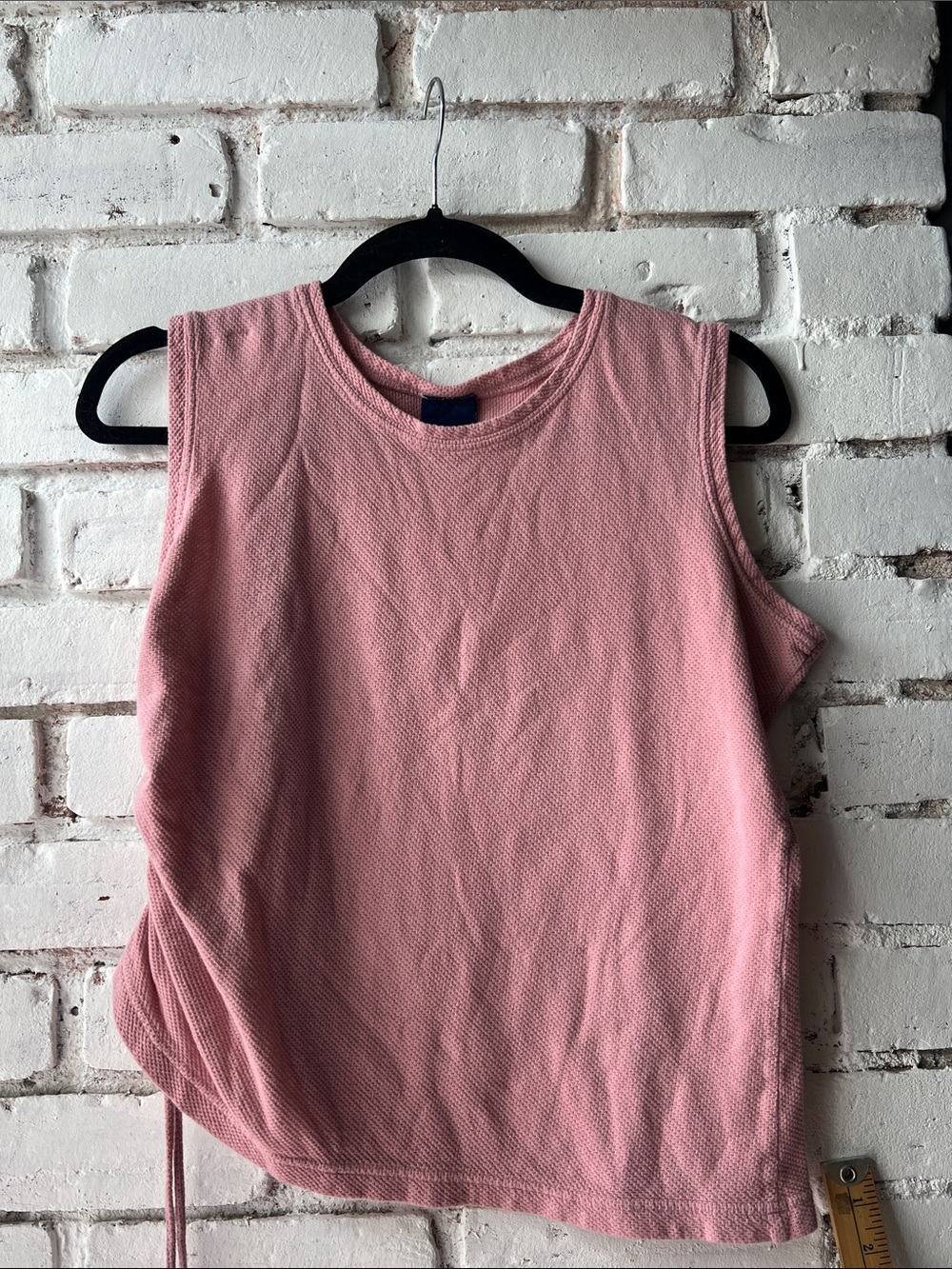 BUM equipment waffle Women's Pink Sleeveless Tank Top - Casual summer Muscle Tee